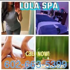 (480)487-4322 is ethnicity_Mixedandoffers nuru massages, asian massage, bodyrubs in Phoenix and available for service_location_incallon rubrankings            ★ ___* Lola Massage Spa* ____ ★                       Friendly mixed staff                      We accept walk-Ins!!                      CALL: 602-663-5399                        Address: Stapley                         Mesa, AZ. 85203Our service is absolutely first class.You will definitely want to come back.Come Visit Us Today for Our foot Soak & Massage Experience!•Deep Tissue / Hot Oil Massage•Full Body Aromatherapy-Infused Sugar Scrub•Complimentary water & showerRates:30 minutes $9960 minutes Only $140/hr.*90 minutes $160Open Today 10am-9pm closed on Sundays