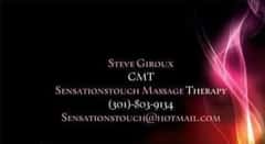 (301)803-9134 is ethnicity_Mixedandoffers nuru massages, asian massage, bodyrubs in Washington and available for service_location_bothon rubrankings Hello,
I am a Skilled, trained and recommended Massage Therapist. I am 6'3, 40s, mixed White-mixed male. I'm Drug and Disease free tested recently on 2-10-26. I have blue eyes, attractive. I'm in great shape with strong hands for your body's needs.

Why go to someone clinical, cold with no humanity or without any life experience? When you can explore and be explored and have a full body massage with a trained, experienced CMT with 19 years.

Can host or travel locally in the DC area.

Most popular Massage Styles Available:
- Therapeutic
- Sports Therapy w/stretching
- Swedish Massage
- 4 hands Massage with me and my female partner.
- Sensual Massage
- Yoni Massage for women
Or a combination of 3 styles mentioned above.


Thanks, and let me know if you wish to schedule.
Steve Giroux 
CMT 
sensationstouch@hotmail.com
