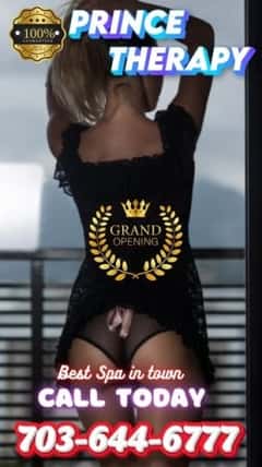 (703)644-6777 is ethnicity_asianandoffers nuru massages, asian massage, bodyrubs in Washington and available for service_location_bothon rubrankings ? Welcome to Prince Therapy - Where Royalty Meets Relaxation! ?Indulge in the ultimate luxury experience fit for royalty at Prince Therapy, where tranquility and rejuvenation await you. Escape the stresses of everyday life and immerse yourself in a realm of serenity and opulence.? Our Regal Services ?? Royal Massage: Let our expert therapists pamper you with a bespoke massage fit for a prince. Whether you desire a soothing Swedish massage, a revitalizing deep tissue treatment, or a decadent hot stone therapy, we cater to your every need.? Noble Body Treatments: Treat yourself to a lavish body scrub or wrap, designed to exfoliate, hydrate, and nourish your skin. Feel like royalty as you indulge in a blissful escape from the outside world.? Reserve Your Royal Retreat Today! ?Escape to a world of luxury and tranquility at Prince Therapy. Book your appointment now and embark on a journey to rejuvenation and bliss. Treat yourself like royalty because at Prince Therapy, you deserve nothing less.? Your Kingdom of Relaxation Awaits! ?? Call Now to Book Your Appointment: 703-644-6777