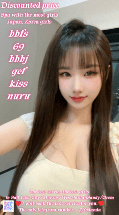 (385)220-7077 is ethnicity_Mixedandoffers nuru massages, asian massage, bodyrubs in Salt Lake City and available for service_location_incallon rubrankings In Salt Lake City/Murray, you will receive the best service. There are four hands,free shower.bbfs If you come.
New opening & spas & asian girls come and enjoy our reflexology
If we're cutting right to the chase, yes, this place definitely offers direct sexual services.
No need for flirting, movies, dinner, or any of the usual preliminaries. 
You meet, get the best service and warm here and then go home satisfactorily~ It's that simple!
Great bang for your buck!
We have the best asian Vip 69 B2b Fs Bbj Bb*s Cim Cob Cof Dfk Dt gfe 4 Nuru Pse Sf2 Wf 4 hand
Opening hours:
Monday - to Sunday open 8am to 12.30am
Address：
Salt Lake City
Millcreek
Murray
Holladay
Ogden
Orem
Don't worry about the distance. I still have many sisters nearby.
All the rooms are very clean and quality and the top of the service for all gentlemen
I'm the perfect companion for the who wants more. As I Always give my undivided attention and time to my admirers.
Appointment：385-220-7077
Telegram ID：@Yodanda（The only telegram number）
I will book the best service for you.
Honest operation has always been my principle. There is no deception and no deposit. 
!!!Cautionary Notice: If you encounter situations involving deposits/advance payments or gift cards, it is definitely a scam.
Please do not fall victim to such schemes!!!
Remember my contact information