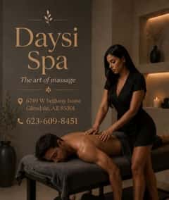 (623)600-8451 is ethnicity_Latinoandoffers nuru massages, asian massage, bodyrubs in Phoenix and available for service_location_bothon rubrankings Title
🌷🌷KELLY🌷🌷
Body Type
Curvy
Ethnicity
Latino
Service Locations
Both
Description
Title
🎀DaisySpa✨
Body Type
Petite
Ethnicity
Latino
Service Locations
Incall
Description
🌸 Daisy Spa 🌸
📍 Glendale, Arizona

✨Reflexology•Foot Massage•Hand Massage✨

💖 Bilingual Staff (English & Spanish)
🇲🇽 Mexican • 🇬🇹 Guatemalan • 🇨🇺 Cuban • 🇪🇸 Spanish • 🇺🇸 American

🎉 Under New Management & With New Staff! 🎉

Visit us and enjoy a relaxing experience with our professional team! Come have the best session of your life 💞 You won’t regret it!

🎀 Our Top Therapists:
• Catalina
• Karen
• Katy
• Natalia
• Keyra

✔ Clean Towels and Sheets
✔ Hot Stones
✔ Fragrance-Free Organic Oils
✔ No Appointment Necessary

💆‍♀️ Prices:
• 30 Minutes — $40
• 45 Minutes — $60
• 60 Minutes — $80

💖 Tips are greatly appreciated 🥰

📍 Daisy Spa
🏠 6749 W Bethany Home Rd. #103, Glendale, AZ
📞 Call: (623) 600-8451

✨ Relax, recharge, and enjoy the care you deserve. ✨

🚶‍♀️ Walk-Ins Welcome • No Appointment Needed 😊
🕘 Open Monday–Sunday (9:00 AM–10:00 PM)
☎️ Everyone Is Welcome! 💖 CASH ONLY ATM ON SITE XOXO
CONTACT DETAILS
Phone number
(520) 633-3484
Country
United States
State/Region/Province
Arizona
City
Phoenix
Location
6749 W Bethany Home Rd. #103, Glendale, AZ
CONTACT DETAILS
Phone number
(623) 600-8451
Country
United States
State/Region/Province
Arizona
City
Phoenix
