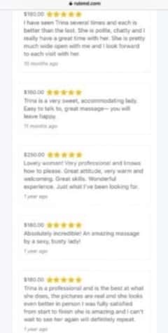 (865)302-5182 is ethnicity_Caucasianandoffers nuru massages, asian massage, bodyrubs in Bloomington and available for service_location_bothon rubrankings Description
My name is Sandra Lopez . I love connecting with sensual gentlemen who are open to giving and receiving genuine depth and care. I’m highly trained in body work, tantra, and other healing arts. I absolutely adore the work of opening ourselves together and supporting you in your transformation. 

I have a luscious, curvy and fit salsa dancer’s figure with the generous hips, derrière, and bosom to match. My long, blond hair; pillowy, moist lips; soft, warm skin; and flowing, juicy nectar are a feast to touch and behold. 

You will feel at home in my clean, cozy, candle-lit, private residential space (shower available) I am also available for outcall. 

~~~~~OFFERINGS~~~~~

Incall rate *Massage
$200 for 1hour
$300 for 90mins
$400 for 2hours

*Massage Plus (more mutual & intimate - FS)
$300 for 1hour
$400 for 90mins
$500 for 2hours


*Domination, fetish, duo/four hands, upgrades, and more intimate desires are all welcome 

*Outcall. Ask for outcall rate!
Additional consideration depending on location


~~~~~FAQ~~~~~

*House, hotel, or apartment?
I host out of my private residence. It is a private apartment. 

*Do you offer outcall and incall?
Yes. Outcall is an additional consideration depending on your location. 

*Are you a cop?
No. I have an abundance of reviews and ads on every major ad platform verifying my legitimacy. 

*Are the photos really you?
Yes. I have an abundance of reviews and ads on every major ad platform verifying I use real, recent, accurate photos. 


*Are you independent?
Yes, 100% independent

*Do you have a shower?
Yes


Number: +1 865-302-5182

iMessage: sandralop917@gmail.com

Telegram: sandra_5166

Zangi: 10-5476-6988