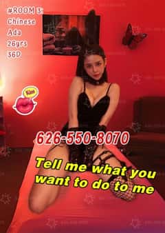 (626)550-8070 is ethnicity_asianandoffers nuru massages, asian massage, bodyrubs in Orlando and available for service_location_incallon rubrankings 💝⭐💝⭐Welcome to the paradise! 6 NEW COCONUTS Need to be tasted and filled tonight! Want to try these sweet and juicy pink holes? Now u have two choices: fuck them or  be fucked 

🌟COCONUT 1: Korean Carla, 23yrs, 34D. I'm in control of your pleasure, don't  urge me to move coz I'm searching for the angle we both enjoy~💝
🌟COCONUT 2: Thai Bonny, 24yrs, 34C. My nipple could be your steering wheel, tell me your direction when I can't see you.💝
🌟COCONUT 3: Chinese Ada, 26yrs, 36D. Roughly mouth move up and down your big cock,hold my head quickly.💝
🌟COCONUT 4: Korean Lucy, 25yrs, 34D. Multiple techniques upon your iron dick: cupping your whole dick, just thumb and pointer finger or the surprising waterfall technique~💝
🌟COCONUT 5: Chinese Lynn, 27yrs, 34C. Fuck me please, make my body milky and make me your trophy.💝
🌟COCONUT 6: Chinese Mimi, 23yrs, 36D. I'm eager for a wild 69 sex, I'll realize your face sitting fantasy and take care of your cock simultaneously~💝

💝⭐💝⭐Don't forget our agreement, we are waiting for your thick cock in our love nest!
🧚🏼TEL: 626-550-8070🧚🏼