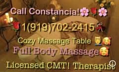 (919)702-2415 is ethnicity_otherandoffers nuru massages, asian massage, bodyrubs in Raleigh and available for service_location_bothon rubrankings Night ☆ Out Calls to nice hotels ☆ I am mature thrilling satisfying Trained CMT  experience lady.   l cater to the discerning gentleman who likes to relax and make himself feel comfortable and enjoy life sweet intimate rub.  My hobbies include traveling to beaches, painting, visiting art galleries and meeting generous grown men that's respectful. I cater to Generous men over 33!  You’ll love the sensual warmth and intimacy touch of a curvy soccer mom! ☆ Generous hardworking gentleman over 33 dial my number!  In calls and Out Calls to nice hotels! Love, ☆Constancia ☆