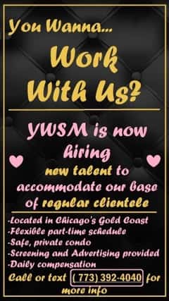 (773)392-4040 is 0andoffers nuru massages, asian massage, bodyrubs in Chicago and available for service_location_incallon rubrankings  !! Attention all gorgeous, professional and fun ladies!! I need assistance with the volume of verified clientele I receive! Flexible hours 7 days a week with daily compensation.Safe, discreet private condo. Incall location in downtown Chicago (free parking)773-392-4040 for more details **please include your name and a picture of yourself** (experience not needed) youwannaseeme.is ♡ please visit website! ♡https://youwannaseeme.is/workwithus
