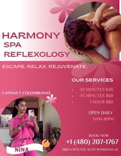 (480)207-1767 is ethnicity_Latinoandoffers nuru massages, asian massage, bodyrubs in Phoenix and available for service_location_bothon rubrankings 
🌸 Harmony Center Spa 🌸
📍 Glendale, Arizona

✨ Reflexology • Foot Massage • Hand Massage ✨

💖 Bilingual Staff (English & Spanish) – Yes, We Speak English! 😊
🇲🇽 Mexican • 🇬🇹 Guatemalan • 🇨🇺 Cuban • 🇪🇸 Spanish • 🇺🇸 American

🎉 Under New Management & With New Staff! 🎉

Visit us and enjoy a relaxing experience with our professional team! Come have the best session of your life 💞 you won’t regret it!

🎀 Our Top Therapists: Accurate Fotos ✔️
• Catalina
• Karen
• Katy
• Zaya
• Keyra
• Ari
• Nina
• Valentina



✔ Clean Towels
✔ Hot Stones
✔ Fragrance-Free Organic Oils
✔ No Appointment Necessary

💆‍♀️ Prices:
• 30 Minutes — $40
• 45 Minutes — $60
• 60 Minutes — $80
Tips more than appreciated 🥰

📍 Harmony Center Spa – Glendale, Arizona
📞 Call: (480) 207-1767

✨ Relax, recharge, and enjoy the care you deserve. ✨

Walk-Ins Welcome • No Appointment Needed 😊 Open Monday-Sunday (9am-10pm)
☎️ Everyone Is Welcome! 💖
Address: 11801 N 19th Ave.
Phoenix, AZ 85029
CASH ONLY ATM ON SITE✔️✔️✔️✔️✔️
CONTACT DETAILS
Phone number
(520) 633-3484
Country
United States
State/Region/Province
Arizona
City
Phoenix
CONTACT DETAILS
Phone number
(480) 207-1767
Country
United States
State/Region/Province
Arizona
City
CONTACT DETAILS
Phone number
(480) 207-1767
Country
United States
State/Region