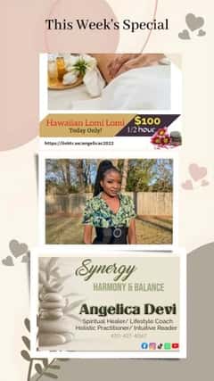 (470)427-4067 is ethnicity_Blackandoffers nuru massages, asian massage, bodyrubs in Little Rock and available for service_location_bothon rubrankings PLEASE READ THE ENTIRE AD BEFORE REACHING OUT TO ME!!!(Do Not Ask Me For Any Services I Do Not Offer on my menu! I am not an escort or lady of the night.) 

I’m Angel, a Certified Holistic Practitioner, Spiritual Healer, and owner of Synergy Harmony and Balance Wellness. I’m here to guide you on a journey of rejuvenation and self-discovery. 

***REQUIRED FOR BOOKING***
**EVERYONE MUST FILL OUT INTAKE FORM**

Featuring:

**Kyritan Tantric Massage:** Originally developed by myself, includes acrobatic yoga performed on the table with client. Immerse yourself in deep relaxation as you discover the profound benefits of this truly “one-of-a-kind” unique massage technique. Starting at $400/hr+

In-person Healing: 

*Aromatherapy 
*Sound therapy
*Chakra balancing
*Guided Meditations 
*Reiki Energy Healing Massage:$100+
*Therapeutic Touch Therapy: $150+
*Tantric Bodywork Massage:$300+

Virtual Services Available:

*Spiritual counseling
*Guided meditation 
*Dream interpretation
*Distance Energy Healing
*Relationship Coaching
*Tantric training
*Tarot and Oracle Readings


? **Intuitive Readings & Life Coaching:** Seek guidance and clarity on your life's journey. Gain insights and inspiration to help you navigate the path ahead. Love, career, etc

? **Stress Management & Guided Meditations**
Learn the many different modalities of stress management, guided meditation and breath work therapy to improve your mental state and overall health.

Relationship Coaching:
Are you in a toxic relationship, or going through a breakup or divorce? Click the link below to book a session. Let’s talk. ??

https://www.liftalk.com/coach/638439?ms=coach-share&tag=638439.900310001004

Book Now:
Step one: fill out the form ??

You can find my form  Client Intake Form Massage  at: https://form.jotform.com/240115050100026

Step two: book your appointment:

https://www.fresha.com/book-now/synergy-harmony-and-balance-w9hc750p/services?lid=782461&eid=2032912&pId=735222

