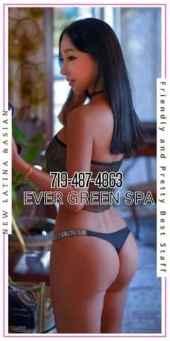 (719)487-486 is ethnicity_asianandoffers nuru massages, asian massage, bodyrubs in Colorado Springs and available for service_location_incallon rubrankings ⬛✅⬛— EVERGREEN SPA —⬛✅⬛

NEW Latina & Asian Staff 
✅— TABLE SHOWER —✅

✅✅ CALL : 719-487-4863 ✅✅

WELCOME TO THE BEST SERVICE IN TOWN
HOT QUALITY SERVICE
------------------------------------------------------
—⭐ Deep Tissue / Swedish
—⭐ Come unwind in the lovely private room
—⭐ Beautiful Asian & Super Sweet Latina Girl waiting for U !
------------------------------------------------------
✔️100% Safe✔️❤️100% Fresh Clean✔️
✔️100% Playful & Open-Minded✔️
✔️We Do More Than You Think✔️
▃▃▃▃▃▃▃▃▃▃▃▃▃▃▃▃
New Staff  New Faces New Attitudes 
￼
OPEN: 9 AM to 10 PM (7 DAYS)
✅ 1807 B St, Colorado Springs, CO 80906 ✅