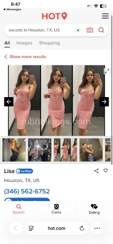 (346)562-1697 is Latinoand offers nuru massages, asian massage, bodyrubs in Houston and available for both on rubrankings I’m available 24/7 for adults fun

I'm available for Incall, outcall and car date 
I offer oral, anal, BBS   Kisses and body massage tell me what else you want am available to do it or you can't make it to me? Well, I sell the hottest content in town and I'm just a text message away from you. 
no restrictions 
no game 
text me at anytime 