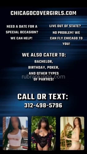 (312)498-5796 is otherand offers nuru massages, asian massage, bodyrubs in Reno and available for both on rubrankings Come work in Chicago with us!!-travel cost contributions -safety screening and advertising provided -daily compensation -reliable clientele -referral bonuses 