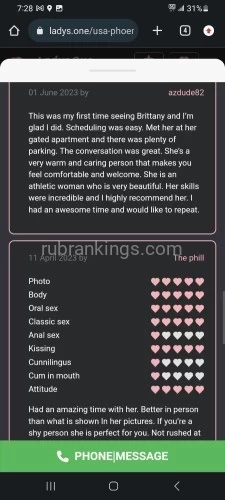 Phoenix BodyRubs Offered By (808)306-2390 | Bodyrubs (808)306-2390 is Mixedand offers nuru massages, asian massage, bodyrubs in Phoenix and available for both on rubrankings Hello, I'm Beach babe Brittany, your seductive and sultry companion I am always fresh and clean! Always smelling like dessert. So excited to meet you & make you my regular!
Call/text at 808-306-2390 or email me at beachbabebrittany@mail.com
Please only respectful, truly interested gentlemen inquire. I can’t wait to hear from
you!
100% Real No Game No BS
If you Interested Me Then Hit ME IM WAITING