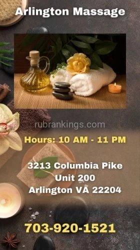 Washington BodyRubs Offered By (703)920-1521 | Bodyrubs (703)920-1521 is asianand offers nuru massages, asian massage, bodyrubs in Washington and available for both on rubrankings HOURS
Mon-Sun
10:00 AM - 10:00 PM
? Discover Tranquility at Arlington Spa ?
Escape the hustle and bustle of everyday life and embark on a journey to relaxation and rejuvenation at Arlington Spa – your sanctuary of serenity in the heart of the city!
? Indulge Your Senses ?
? Step into a world of blissful indulgence where you can leave your worries behind. Our expert therapists are dedicated to providing you with a personalized experience that will leave you feeling refreshed, renewed, and revitalized.
Signature Massages: Let our skilled therapists knead away your tension, using the finest oils and techniques to melt your stress away.
? Book Your Escape Today! ?
Don't wait any longer to experience the ultimate in relaxation and self-care. Treat yourself to a day of pampering at Arlington Spa.
We believe that self-care is a necessity, not a luxury. Come and rediscover your inner peace and leave feeling rejuvenated, refreshed, and ready to take on the world!
? Arlington Spa - Where Serenity Meets Luxury ?