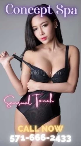 Washington BodyRubs Offered By (703)340-9326 | Bodyrubs (703)340-9326 is asianand offers nuru massages, asian massage, bodyrubs in Washington and available for both on rubrankings HOURS
MON-SUN 10:00 AM - 10 PM
Unwind and Elevate: Discover Concept Spa
? Experience pure bliss at Concept Spa, your ultimate destination for relaxation and rejuvenation. ?
Indulge in the art of serenity with our luxurious spa treatments, carefully designed to cater to your unique needs. ?
? Escape the daily grind and step into a world of tranquility, where expert therapists await to pamper you with their skilled touch. ?
? Immerse yourself in a sanctuary of calmness, surrounded by soothing scents and peaceful ambiance, providing the perfect setting for your mind and body to unwind. ?♀️?
Rebalance your energies with our holistic therapies, combining ancient practices and modern techniques to leave you feeling refreshed and revitalized. ?♂️?
? Let go of tension and stress as you embrace a profound sense of well-being during your time at Concept Spa. ?
Discover the power of self-care and give yourself the gift of pure relaxation. ?♀️?
⚡ Elevate your spa experience and embark on a journey of ultimate rejuvenation at Concept Spa. ⚡
? Unlock a renewed sense of vitality and experience the Concept Spa difference today! ?