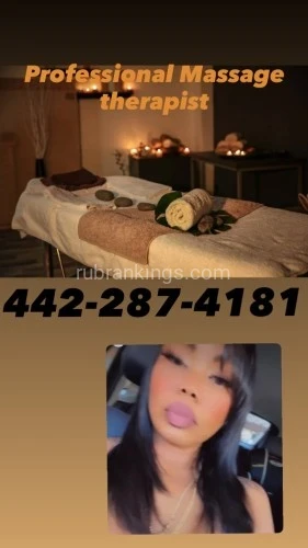 San diego BodyRubs Offered By (442)287-4181 | Bodyrubs (442)287-4181 is asianand offers nuru massages, asian massage, bodyrubs in San diego and available for both on rubrankings Hello, got stress/tension, injuries, neck shoulder pain or sciaticas? Want to be healed and pain free? Give me a call! I am a educated and licensed massage therapist, an expert in Deep Tissue clinical massages, Sports Injury Recovery, Myofascial relief, Trigger Points, Swedish, acupressure etc… My massage sessions are emphasized on sports injury recovery and pain management. Essential oil treatment is included in the sessions. You will feel great relief from the pain and relaxed after the session.
Tons of Parking Incall / Outcall
442 - 287-4181 Melody