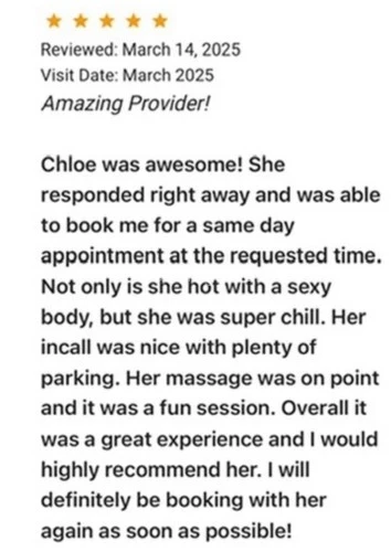 (310)933-9644 is Mixedand offers nuru massages, asian massage, bodyrubs in San diego and available for both on rubrankings TEXT ONLY 🩵

 Text only 
💋Hello Handsome, I’m Chloe an exotic Asian Filipina/African American mix. I’m 5’2 with 32DDD’s a bubbly butt and personality to match.Sexy and sensual with an insatiable appetite. I exude the best assets from both cultures. Think of a petite hourglass bombshell ,spinner, body 😈
Come indulge in your deepest fantasies with me. It’ll be our little secret 💋
 
Located in an upscale,discrete, private office with shower 🚿in North Park. 

My services are a luxury not a necessity.  💎 spoil yourself and me 🩵 Low volume provider selective with who I see.
 

 FBSM 💆🏻‍♀️🇵🇭 optional releases trained in 🇹🇭 massage
QV 140
HH  180
45 mins 220
2 pops 45 mins 240
Russian 🇷🇺lollipop 🍭 ending plus 50


VIP upgrades discussed in person only 
15 min 300
30 min 400
60 min 500

LAP DANCE 💃🏽 professional private dancer 💃🏽 
15min $160
30min $260
 
Hours 8am-6pm 

Upgrades only discussed in person please be mindful when texting. 
Open Minded
Not mechanical/or robotic  (go with the flow)
Non rushed or clock watching (take our time) 
Discretion is key 🔑 

Serious inquiries only please! Explicit vulgarity will be blocked. 

🩵 I strive to attract generous gentlemen that know how to treat a lady. Contact me if you need a good massage with an intellectual convo, laughter, pampering and some fun. 

Text:
Name
Age
Ethnicity
Time and duration of session/services 
Gentleman of all ethnicities welcomed 💕
Love all men 😋
Please specify if you’re a valued returning guest for priority booking 🩵
