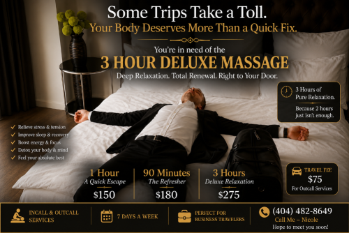 (404)482-8649 is 0and offers nuru massages, asian massage, bodyrubs in Washington and available for both on rubrankings She’s Incall & Outcall .. 3 Hour Deluxe Massage
Service Location:
Both
Description:
Hello,
I specialize in multi-hour massage sessions. I highly recommend the 3 Hour Deluxe Massage delivered right to your front door.
Perfect for business travelers looking to decompress after a long day of work or travel.
1 Hour ... A Quick Escape ..... $150
90 Minutes ... The Refresher ..... $180
3 Hours ... Deluxe Relaxation ..... $275
7 Days A Week
Flexible Schedule
Nicole
Hope to meet you soon!
+1 (404) 482-8649