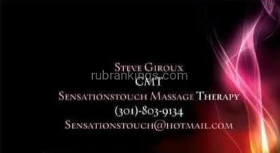 (301)803-9134 is Mixedand offers nuru massages, asian massage, bodyrubs in Washington and available for both on rubrankings Hello,
I am a Skilled, trained and recommended Massage Therapist. I am 6'3, 40s, mixed White-mixed male. I'm Drug and Disease free tested recently on 2-10-26. I have blue eyes, attractive. I'm in great shape with strong hands for your body's needs.

Why go to someone clinical, cold with no humanity or without any life experience? When you can explore and be explored and have a full body massage with a trained, experienced CMT with 19 years.

Can host or travel locally in the DC area.

Most popular Massage Styles Available:
- Therapeutic
- Sports Therapy w/stretching
- Swedish Massage
- 4 hands Massage with me and my female partner.
- Sensual Massage
- Yoni Massage for women
Or a combination of 3 styles mentioned above.


Thanks, and let me know if you wish to schedule.
Steve Giroux 
CMT 
sensationstouch@hotmail.com