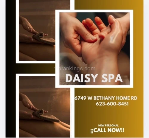 (623)600-8451 is Latinoand offers nuru massages, asian massage, bodyrubs in Phoenix and available for both on rubrankings Title
MAGUI,KEYRA,KAREN
Body Type
Petite
Ethnicity
Latino
Service Locations
Both
Description
Title
☀️Daisy spa☀️67 Bethany ☀️Karen,KATA,Nahomi☀️
Body Type
Petite
Ethnicity
Latino
Service Locations
Incall
Description
Title
??Daisy spa new staff?latinas?67 and bethany
Body Type
Athletic
Ethnicity
Latino
Service Locations
Both
Description
Title
???daisy spa?latinas?new staff ?67 and Bethany ?
Body Type
Curvy
Ethnicity
Latino
Service Locations
Both
Description
????daisy spa??New manager and new personnel ?come and relax with reasonable prices special every day we respect minute by minute of your time our staff is very professional with great talent in their hands come and check it out Ready to give you ߦ˰ߦ The best session of his life ߦ˰ߦ We, our clients, and treat them to the best of our standards

?????????????????????????

We offer table showers

Aromatherapy

Clean bedding

Organic and fragrance-free oils / lotions

Relaxing environment



Reflexology rates

30 minutes $ 40.00

45 minutes $ 60.00

1 hour $ 80

????Tips are appreciated ???



We accept walk-ins and appointments☺

Open from Monday to Sunday

(From 9 a.m. to 10 p.m.)





• Phone : 6236008451



• Location : 6749 w Bethany home rd #103 glendale az zip85303
CONTACT DETAILS
Phone number
(623) 600-8451
Country
United States
State/Region/Province
Arizona
City
Phoenix
Location
6749 w Bethany home rd#103 Glendale az 85303
CONTACT DETAILS
Phone number
(623) 600-8451
Country
United States
State/Region/Province
Arizona
City
Phoenix
Location
6749 w bethany home rd #103 Glendale az 85303
CONTACT