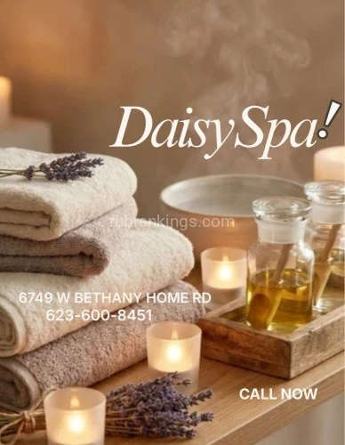 (623)600-8451 is Latinoand offers nuru massages, asian massage, bodyrubs in Phoenix and available for both on rubrankings Title
MAGUI,KEYRA,KAREN
Body Type
Petite
Ethnicity
Latino
Service Locations
Both
Description
Title
☀️Daisy spa☀️67 Bethany ☀️Karen,KATA,Nahomi☀️
Body Type
Petite
Ethnicity
Latino
Service Locations
Incall
Description
Title
??Daisy spa new staff?latinas?67 and bethany
Body Type
Athletic
Ethnicity
Latino
Service Locations
Both
Description
Title
???daisy spa?latinas?new staff ?67 and Bethany ?
Body Type
Curvy
Ethnicity
Latino
Service Locations
Both
Description
????daisy spa??New manager and new personnel ?come and relax with reasonable prices special every day we respect minute by minute of your time our staff is very professional with great talent in their hands come and check it out Ready to give you ߦ˰ߦ The best session of his life ߦ˰ߦ We, our clients, and treat them to the best of our standards

?????????????????????????

We offer table showers

Aromatherapy

Clean bedding

Organic and fragrance-free oils / lotions

Relaxing environment



Reflexology rates

30 minutes $ 40.00

45 minutes $ 60.00

1 hour $ 80

????Tips are appreciated ???



We accept walk-ins and appointments☺

Open from Monday to Sunday

(From 9 a.m. to 10 p.m.)





• Phone : 6236008451



• Location : 6749 w Bethany home rd #103 glendale az zip85303
CONTACT DETAILS
Phone number
(623) 600-8451
Country
United States
State/Region/Province
Arizona
City
Phoenix
Location
6749 w Bethany home rd#103 Glendale az 85303
CONTACT DETAILS
Phone number
(623) 600-8451
Country
United States
State/Region/Province
Arizona
City
Phoenix
Location
6749 w bethany home rd #103 Glendale az 85303
CONTACT