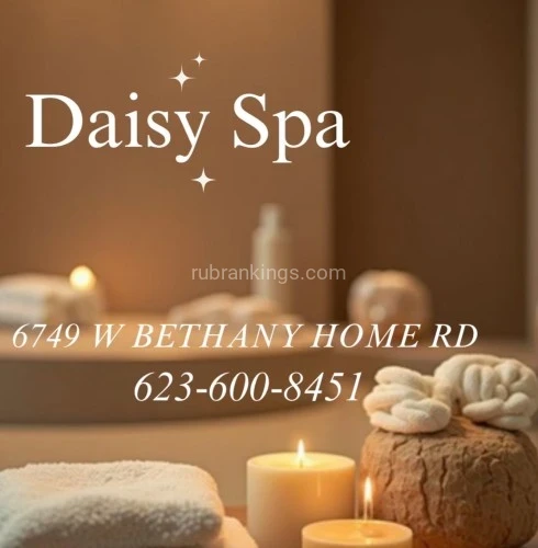 (623)600-8451 is Latinoand offers nuru massages, asian massage, bodyrubs in Phoenix and available for both on rubrankings Title
MAGUI,KEYRA,KAREN
Body Type
Petite
Ethnicity
Latino
Service Locations
Both
Description
Title
☀️Daisy spa☀️67 Bethany ☀️Karen,KATA,Nahomi☀️
Body Type
Petite
Ethnicity
Latino
Service Locations
Incall
Description
Title
??Daisy spa new staff?latinas?67 and bethany
Body Type
Athletic
Ethnicity
Latino
Service Locations
Both
Description
Title
???daisy spa?latinas?new staff ?67 and Bethany ?
Body Type
Curvy
Ethnicity
Latino
Service Locations
Both
Description
????daisy spa??New manager and new personnel ?come and relax with reasonable prices special every day we respect minute by minute of your time our staff is very professional with great talent in their hands come and check it out Ready to give you ߦ˰ߦ The best session of his life ߦ˰ߦ We, our clients, and treat them to the best of our standards

?????????????????????????

We offer table showers

Aromatherapy

Clean bedding

Organic and fragrance-free oils / lotions

Relaxing environment



Reflexology rates

30 minutes $ 40.00

45 minutes $ 60.00

1 hour $ 80

????Tips are appreciated ???



We accept walk-ins and appointments☺

Open from Monday to Sunday

(From 9 a.m. to 10 p.m.)





• Phone : 6236008451



• Location : 6749 w Bethany home rd #103 glendale az zip85303
CONTACT DETAILS
Phone number
(623) 600-8451
Country
United States
State/Region/Province
Arizona
City
Phoenix
Location
6749 w Bethany home rd#103 Glendale az 85303
CONTACT DETAILS
Phone number
(623) 600-8451
Country
United States
State/Region/Province
Arizona
City
Phoenix
Location
6749 w bethany home rd #103 Glendale az 85303
CONTACT