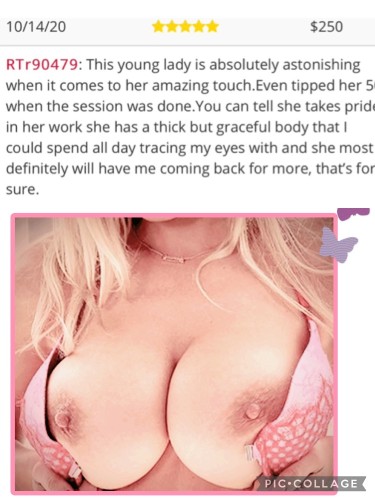 (817)325-5214 is Caucasianand offers nuru massages, asian massage, bodyrubs in Fort worth and available for incall on rubrankings Busty blonde with gifted hands & loves 2 let her body do the talking. I’m passionate about what I do & my clients Read my reviews from past adult sites. 5’4” 130lb tight curvy blonde w/ natural 32 DDD’s. 44yr  old experienced body tech with body of a 25yr old.💕 Perfectly groomed smooth kitty. Sexy stiletto nails & well manicured feet.

Option #1 220$ vip experience FV/MT/B2B MT+ toys & lingerie upon request. .New to adult rubs & a bit shy? Option #2 Hhr 140$ sensual massage & full release at the end.🔥.   817-325-5214


GFE experience available for trusted return clients for additional donation. 

Hygiene is a must . Warm towels will be provided( no shower) 
🫧🧼
New friends cash only & for safety requires a little quick easy light screening. Returning friends zelle, cash app & venmo available. Located in small quit office suit with private parking. Incall only . No outcall. No inappropriate questions by phone or txt. Sessions may be discussed in person. No AA men. 

So whether you are a hardworking blue collared or businessman who is looking to lay back and be worshipped or do some worshiping I try to accept most requests. Need a place to not feel judged and be a naughty  boy I take my time. This is not a quick rub & tug take your $ service.💋

For my safety I am selective on the type of clientele I cater to so please be respectful and no explicit questions by phone.  Must Be 30 or older. I do not show my face for privacy. I do not send photos so do not ask. Attractive face alluring eyes and have a lovely personality to match. 

📞📲817-325-5214 independent provider Kim. Sessions discussed in person only. No shows & last minute cancellations will not be rescheduled  or rebooked . No txt or calls or txt between 10 pm & 8 a.m.  ❌ I do not respond to. 🚫 Hey  🚫yo babe  ✅please do mention your name & desired appointment time for the quickest response.