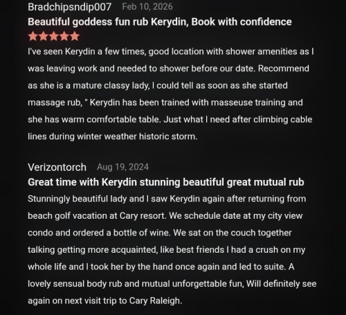 Raleigh BodyRubs Offered By (910)508-7593 | Bodyrubs (910)508-7593 is otherand offers nuru massages, asian massage, bodyrubs in Raleigh and available for both on rubrankings Catering to nice generous men over 33 plus! }}}} Driving into town ☆ Genuine companionship connection, Let's create something truly extraordinary. Meaningful conversation that linger in beautiful shared experience *Offering full massage tantalizing bliss satisfaction, “ Lovely goddess pleasure to fill the heart with profound caressing satisfaction. “ Relaxing sensation that will have you craving more sensual touch. ☆♡☆ Touring Visiting today Friday Se🌞 ☀️ visiting Raleigh downtown Crabtree Raleigh 🌙
☆ Offering In calls, Out calls to Raleigh Crabtree, Rdu airport, Breirs Creek nice hotels, Airport hotels, Cary surrounding areas & ln calls available ☆♡☆ Touring Raleigh Crabtree 5 Days * :-)) ☆ ☆☆ l am the ultimate massage experience with class, the real sensuality barbie doll with kissable lips that’s passionate sensually sweet. Educated real lady! Great conversationalist who is well trained in body rubs. Down to earth divorcé mom enchanting companionship spoiling generous men 35 plus ♥ Touring Raleigh Crabtree - l love red sweet wine - Visiting 5 days ✓ Today September 25 Friday - weekend ✓ - until September 29 lllllllllllllll LAST NIGHT 🌙 visiting Raleigh 🌙 😀 ☆ ln calls to me ☆♡☆ Out calls available to nice hotels only! Limited ln calls * - Kerydin 1(910) 508-7593* Private discreet location - Relaxing - atmosphere with warm cozy table! ☆♧☆ Respectful gentleman 35 plus please dial my number! Out Calls Available!