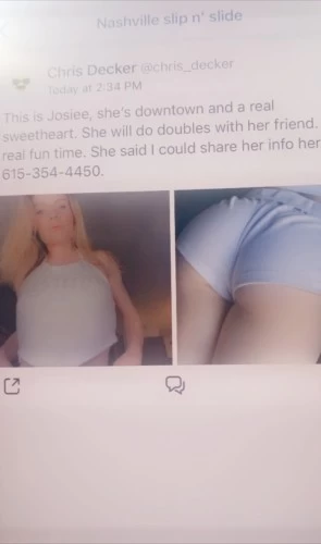 (615)354-4450 is Caucasianand offers nuru massages, asian massage, bodyrubs in Nashville and available for both on rubrankings Sensual SensationsYoull love this feeling of grabbing my nice body, while my smooth magic hands can take you to nice places ❤️?Reach the fulfillment of satisfaction plus all of the release and tension that you have been waiting to let go . Come receive this skin tingling mind blowing body rub from me and I absolutely assure you that you will be provided the best service and time. 4 Hands Available!!