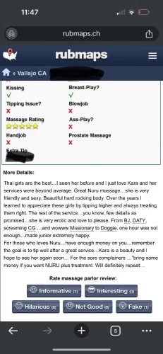 (707)980-0356 is Mixedand offers nuru massages, asian massage, bodyrubs in San francisco and available for both on rubrankings Do you feel exhausted from the demands of your family and work?Let me help you unwind after a tough day. I’m Kara, your favorite asian provider. You may know me as Kara3656 on RMaps. I’m highly reviewed by my customers, so rest assured I’m the real deal. If you’re new, you won’t be disappointed. Come by and get to know me. I can provide additional special services to my regular customers  ?? ?Come to my spa and spend time with me, I know exactly what you need. I DON'T RUSH and give you every minute you deserve. ⭐ BODYWORK / CHAIR BODYWORK / FOOT RUB/ I’m open-minded and provide additional services- DON’T BE AFRAID TO ASK ? ?? Shower Available? Free Parking? Discreet location, I value your privacy House rates- - -30 minutes  $50- - - 60 minutes $70I work hard to give great service, so generous tips are appreciated ? ?? ?What are you waiting for? Book ahead of time and mention this ad as a first time customer and get a discount today! ??? ★—WALK IN WELCOME  ?ATM IS Available Pls call or text now to get more information ????Book a session with me and emerge feeling like a king. ?