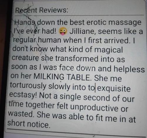 Tampa BodyRubs Offered By (352)540-5103 | Bodyrubs (352)540-5103 is Caucasianand offers nuru massages, asian massage, bodyrubs in Tampa and available for both on rubrankings Hello I'm Jilliane! I offer strict yet sensual domination to all my submissives and I, genuinely, enjoy my work! I respect all limits but actively explore and exploit them to completely fulfill my fantasies First.... Before yours Are you a gentleman has always fantasized about this but didn't know anyone? Make Life feel beautiful right now! If my exciting massage experiences have been on your bucket list Now is your chance! VERY REASONABLE RATES. Availability 7 a.m- 3 p.m. Private, Upscale, discreet, safe, no drugs I prefer fun , intelligent Gentlemen age 45 and up.
TEXT ONLY PLEASE! Brooklyn N.Y born Gal that now loves Country living??⛺????, Blond, 5'7, 120 lbs, 36 DD, 26, 36, Experienced 48 and in excellent physical shape, non smoking, clean hygiene, extremely open minded, warm, friendly, educated, easy to talk to, and be with. I spend the full session time with you making sure we both enjoy ourselves. Open to meeting educated, fun, interesting, playful, delightful, Gentlemen and Adventurous Females ..Available mornings and Afternoon availability no evenings. I pride myself I'm providing very creative sessions that you will remember for a lifetime. #1. 60 MINUTES NAUGHTY NURU MASSAGe EXPERIENCE WOW! #2. 60 MINUTES SOAPY NAUGHTY NURU MASSAGE EXPERIENCE IN THE SHOWER WITH A BEAUTIFUL BLOND ❤️ # 3. 60 MINUTES ONE-OF-A-KIND MILKING TABLE EXPERIENCE.? #4. 90 MINUTES AROUND THE WORLD ON THE MILKING TABLE. INTENSE EDGING AND TONGUE TEASING AMPS THE WHOLE EXPERIENCE A NOTCH? #5. 90 MINUTE " TWICE IS EVEN NICER " MILKING TABLE/ NAUGHTY NURU MASSAGE EXPERIENCE? #6. 90 MINUTE KINKY MILKING TABLE INTENSE EDGING, BONDAGE, PEGGING. BEST EXPERIENCED WHEN YOU DENY YOURSELF A FEW DAYS?? #7. 2 HOUR GO FOR IT ALL! 1 HOUR MILKING TABLE, 1 HOUR NAUGHTY NURU GFE PLUS SEXY DOMINANT ROLE-PLAY.????? #8. 90 MINUTE GFE/ MILKING TABLE. ?? #9. 90 MINUTE GFE & NURU ?. #10. 90 MINUTE SLOW EDGING & C-RING & P MASSAGE.? 352 540-5103 I prefer that you text!