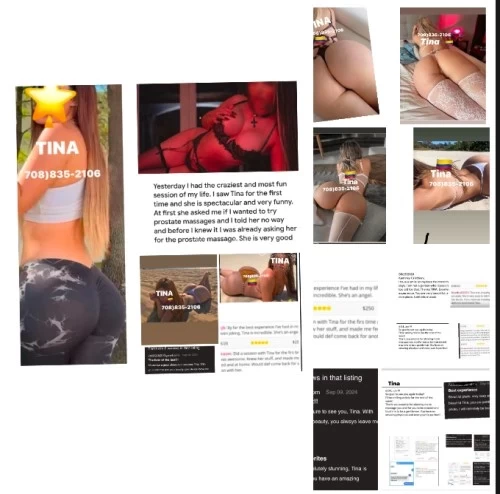 (708)835-2106 is Latinoand offers nuru massages, asian massage, bodyrubs in Chicago and available for incall on rubrankings Hi. I'm Tina Please if you want to make an appointment, let me know what time?Your name:Nationality and age. Thanks.$200Deep tissue massage Swedish massage Regular massage Milking table included (Bikini massages)$250hrProstate massage(Toys are available)Milking table is included.BTB massage MSOG  Shower available (Bikini, topples, nude)$300hrNuru massage Milking table.(costumes)Prostate massage or any kind of massage do you want) you can massage me too. Easy parking.ONLY CASH Please no google calls.No private callsNo alternative numbersNo explicit questions.No show will be blocked.