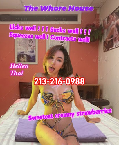 (213)216-0988 is asianand offers nuru massages, asian massage, bodyrubs in Columbus and available for incall on rubrankings Bonjour garçon fort~Five new whores in different shapes and styles,you will not find unequalled beauty like us.

Gift ①: Hot Pussy 💨Alexia, 22yrs, Korean, 34C-27-37
Alexia is cutiest,very lovely and naughty!Always looking for  Sugar Daddy  love.Her pussy lips as warm as she,squeeze your thick cock inside to keep warm and she will moan sweetly.She loves Bare-Bones BlowJob,keep you shaking for a minute! Cum all your semen on her face!

Gift ②：Dick Lover 💨Lin, 25yrs, Chinese, 36C-27-36
Lin is the most elegant girl here,kind of shy and quiet.But her heart is extremely thirsty!Unimaginably tight and wet, the second she saw you, she already wanted to be thrown down by you and fucked hard.She orgasms easily,maybe you can give her many times~

Gift ③：Power Butt 💨Hellen, 24yrs, Thai, 36C-26-36
Hellen is our long legged goddess,want to try sticking ur dick into her pussy while standing?She's really talented in DOGGY,too.The electric buttocks continue to shake up and down every second,As long as you don't stop, she won't feel tired!

Gift ④：69 Master 💨Anna, 27yrs, Japanese, 34C-26-34
Anna is new here,but every man wants to taste her.With her pretty face and top-notch skills,you can miss anyone,except her.She will crawl on top of you,let you tear off her black stockings,first fast lick ur nuts with saliva until the liquid seeps out.Then suck your cock deepest, and you can press her head as hard as you like.Lick her pussy till it oozes horny juices,or stick your fingers in and feel her tight pussy.

Gift ⑤: Busty Queen 💨Fiano, 28yrs, Korean, 36C-27-38
Fiano's boobs can dancing!Knead or rub her hard,or bite the pink nipple,put ur hard cock on it.When make love,her boobs will shake and dance,grab and lick!Waiting for a harder you,rougher sex!

213-216-0988