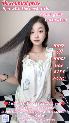 (385)602-0026 is asianand offers nuru massages, asian massage, bodyrubs in Salt lake city and available for incall on rubrankings I am LiLi. A new Latin girl came here today!3 new girls came here week!
We just found a new job here.We are very sexy girls！
If you are often deceived by fake pictures, please trust me this time!
We are very clean, sexy girls waiting for you.
We are very hot. soft and playful sexy girls with naturally perfect curves.
There is no deception and no deposit.
100% Safe & Clean
100% Discreet & No Drama
100% Playful & Open Minded
We are the best combination of sinful and sweet.
A perfect sexual experience
BB*S/GFE/bb*j/kiss/bj/69/B2B/NURU/ucking & Licking/Open Minded
There are four hands,free shower.
You've tried the rest, now try the best,Challenge your skills in any pose!
It's a very safe and comfortable place with no additional charges
Remember my contact information
Appointment：385-602-0026
Telegram ID：@AngelBroker9（The only telegram number）
Don't worry about the distance. I still have many sisters nearby.
Address: Salt Lake City/Ogden/Murray/Midvale/Taylorsville/West Valley City/Orem
!!!Cautionary Notice: If you encounter situations involving deposits/advance payments or gift cards, it is definitely a scam.
Please do not fall victim to such schemes!!!
Remember my contact information