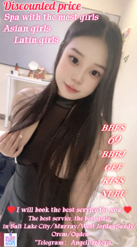 (385)602-0026 is asianand offers nuru massages, asian massage, bodyrubs in Salt lake city and available for incall on rubrankings I am LiLi. A new Latin girl came here today!3 new girls came here week!
We just found a new job here.We are very sexy girls！
If you are often deceived by fake pictures, please trust me this time!
We are very clean, sexy girls waiting for you.
We are very hot. soft and playful sexy girls with naturally perfect curves.
There is no deception and no deposit.
100% Safe & Clean
100% Discreet & No Drama
100% Playful & Open Minded
We are the best combination of sinful and sweet.
A perfect sexual experience
BB*S/GFE/bb*j/kiss/bj/69/B2B/NURU/ucking & Licking/Open Minded
There are four hands,free shower.
You've tried the rest, now try the best,Challenge your skills in any pose!
It's a very safe and comfortable place with no additional charges
Remember my contact information
Appointment：385-602-0026
Telegram ID：@AngelBroker9（The only telegram number）
Don't worry about the distance. I still have many sisters nearby.
Address: Salt Lake City/Ogden/Murray/Midvale/Taylorsville/West Valley City/Orem
!!!Cautionary Notice: If you encounter situations involving deposits/advance payments or gift cards, it is definitely a scam.
Please do not fall victim to such schemes!!!
Remember my contact information