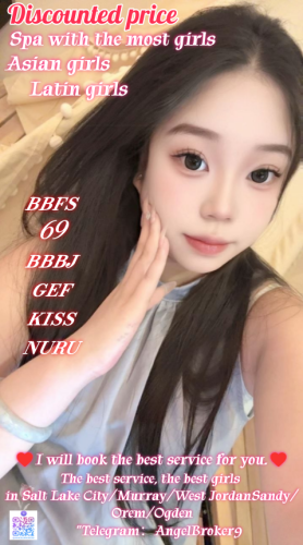 (385)602-0026 is asianand offers nuru massages, asian massage, bodyrubs in Salt lake city and available for incall on rubrankings I am LiLi. A new Latin girl came here today!3 new girls came here week!
We just found a new job here.We are very sexy girls！
If you are often deceived by fake pictures, please trust me this time!
We are very clean, sexy girls waiting for you.
We are very hot. soft and playful sexy girls with naturally perfect curves.
There is no deception and no deposit.
100% Safe & Clean
100% Discreet & No Drama
100% Playful & Open Minded
We are the best combination of sinful and sweet.
A perfect sexual experience
BB*S/GFE/bb*j/kiss/bj/69/B2B/NURU/ucking & Licking/Open Minded
There are four hands,free shower.
You've tried the rest, now try the best,Challenge your skills in any pose!
It's a very safe and comfortable place with no additional charges
Remember my contact information
Appointment：385-602-0026
Telegram ID：@AngelBroker9（The only telegram number）
Don't worry about the distance. I still have many sisters nearby.
Address: Salt Lake City/Ogden/Murray/Midvale/Taylorsville/West Valley City/Orem
!!!Cautionary Notice: If you encounter situations involving deposits/advance payments or gift cards, it is definitely a scam.
Please do not fall victim to such schemes!!!
Remember my contact information