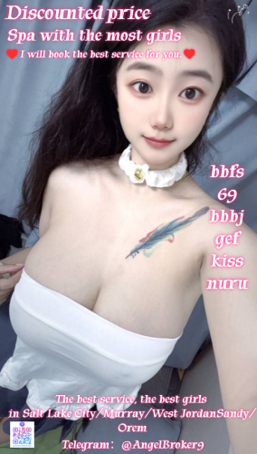 Salt lake city BodyRubs Offered By (385)220-7077 | Bodyrubs (385)220-7077 is Mixedand offers nuru massages, asian massage, bodyrubs in Salt lake city and available for incall on rubrankings In Salt Lake City/Murray, you will receive the best service. There are four hands,free shower.bbfs If you come.
New opening & spas & asian girls come and enjoy our reflexology
If we're cutting right to the chase, yes, this place definitely offers direct sexual services.
No need for flirting, movies, dinner, or any of the usual preliminaries.
You meet, get the best service and warm here and then go home satisfactorily~ It's that simple!
Great bang for your buck!
We have the best asian Vip 69 B2b Fs Bbj Bb*s Cim Cob Cof Dfk Dt gfe 4 Nuru Pse Sf2 Wf 4 hand
Opening hours:
Monday - to Sunday open 8am to 12.30am
Address:
Salt Lake City
Murray
Holladay
Ogden
Orem
Don't worry about the distance. I still have many sisters nearby.
All the rooms are very clean and quality and the top of the service for all gentlemen
I'm the perfect companion for the who wants more. As I Always give my undivided attention and time to my admirers.
Appointment:385-220-7077
Telegram ID:@AngelBroker9(The only telegram number)
I will book the best service for you.
Honest operation has always been my principle. There is no deception and no deposit.
!!!Cautionary Notice: If you encounter situations involving deposits/advance payments or gift cards, it is definitely a scam.
Please do not fall victim to such schemes!!!
Remember my contact information