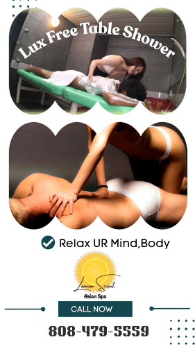 (808)479-5559 is asianand offers nuru massages, asian massage, bodyrubs in Honolulu and available for incall on rubrankings ⚫🟡🔴★ GRAND OPENING ★⚫🟡🔴

✦ Lemon scent Spa ✦

New Luxury Spa in Hawaii

 K- Girls & Chines Girls

Luxury Bodywork Experience
Beautiful, Sweet & Friendly Asian Girls
Soft Touch • HOT B2B • Gentle Care
Private, Clean & Comfortable Rooms
Premium Body Rub & Relaxing Touch
🔴 Lux Free TABLE SHOWER 🔴

808-479-5559

Open 8 AM - 2 AM

New Hot & Young Girls Available Daily

Sweet, Playful & Professionally Trained


1540 Makaloa St,1 Floor  #415 Honolulu Hawaii 96814
