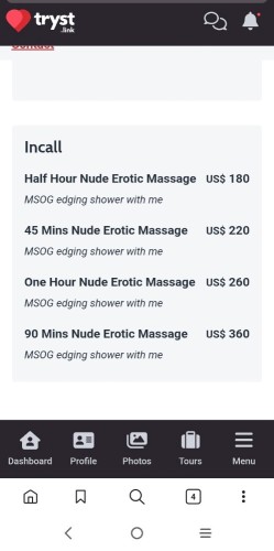 Tampa BodyRubs Offered By (727)294-5138 | Bodyrubs (727)294-5138 is Caucasianand offers nuru massages, asian massage, bodyrubs in Tampa and available for incall on rubrankings I’m Available Monday through Saturday.
Pre-Schedule or Same Day Appointments
VIP w/me- Baby Dee! 💋 FBSM that leads to….
💋Hello Handsome, I’m Baby Dee..tall, full-figured and loads of fun! I have beautiful breasts with a bubbly butt and personality to match! Sexy and sensual with an insatiable appetite. I am a sensual massage Goddess who enjoys the TEASE before the PLEASE 😘 In addition to giving a great edging erotic massage, and prostate exploration, I also know how and when to turn things up to your pleasurable desire!
Come indulge in your deepest fantasies with me. It’ll be our little secret 💋
Located in my discrete, private residence
There is plenty of free easy parking available.
Please TEXT me to schedule your FBSM with EDGING & MSOG or VIP experience in my private Oasis.
No deposits, cash preferred but I will also take electronic payments for your convenience ✅
My upcoming availability:
Week of September 21st:
Monday 9/21 - 12pm-7pm
Friday 9/25 - 9am-7pm
Saturday 9/26 - 9am-4pm
Week of September 28th:
Monday 9/28 11am-7pm
Tuesday 9/29 11am-7pm
Wednesday 9/30 10am-7pm
Thursday 10/1 9am-6pm
Friday 10/2 9am-5pm