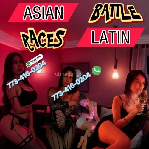 (773)416-0204 is asianand offers nuru massages, asian massage, bodyrubs in Chicago and available for incall on rubrankings Obedient Asian Mixing With Wild Passionate Latinos Generates Super Powerful "Chemical Reaction" For The Most Phenomenal Spectacular Experience.ASIAN: We Hate STEREOTYPE: “Asian Girls Only Refer To Chinese, Korean, Japanese, Malaysian Or Thai……” No way, very idiot!  We’re here to educate you more, that Asian babies can also be “South Asian” & “Indian Asian” & “Middle Eastern Asian” & “Religious Asian Breeds”. We heard it’s hard to find these types of babies in Chicago, but we get it done, we add “South Asian Group” & “Indian Asian Group” & “Middle Eastern Asian Group” & “Religious Asian Group” to our daily lineup.LATIN: Always Badly Looking For Pleasure Latino Babies But Hard To Find In Chicago? We’re such “Timely Rain” To Fill In The Gap! We’re So Considerable That We Care About Your Inner Desire! After Enormous Efforts, We Eventually Bring Up The Epic Work – Infused Latin Species With Our Signature Asian Breeds. All Our Latin Meat Are “Models”, “Influencers”, “Mistresses”, “Students” and “Business Elites” from All Latin Countries.To Keep Our Asian-Latino Dishes FRESHER OF FRESHEST, We Frequently Change Brand New Young “Prime Asian-Latino Cuts” Every Week!  Please Follow Us & Subscribe Our Channels To Be Kept Updates For All News & New Arrivals:•	Instagram ID: remixcolorblast •	WhatsApp Chatting Account: 773-416-0204 •	WhatsApp Channel: https://whatsapp.com/channel/0029VbAPupm4o7qIOZ2zWX33  Book It Through Phone @ 773-416-0204 any time between 10:00am and 1:00am Every-Day Available!  