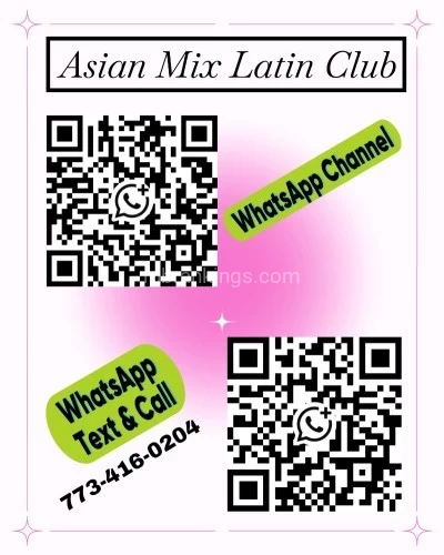 (773)416-0204 is asianand offers nuru massages, asian massage, bodyrubs in Chicago and available for incall on rubrankings Obedient Asian Mixing With Wild Passionate Latinos Generates Super Powerful "Chemical Reaction" For The Most Phenomenal Spectacular Experience.ASIAN: We Hate STEREOTYPE: “Asian Girls Only Refer To Chinese, Korean, Japanese, Malaysian Or Thai……” No way, very idiot!  We’re here to educate you more, that Asian babies can also be “South Asian” & “Indian Asian” & “Middle Eastern Asian” & “Religious Asian Breeds”. We heard it’s hard to find these types of babies in Chicago, but we get it done, we add “South Asian Group” & “Indian Asian Group” & “Middle Eastern Asian Group” & “Religious Asian Group” to our daily lineup.LATIN: Always Badly Looking For Pleasure Latino Babies But Hard To Find In Chicago? We’re such “Timely Rain” To Fill In The Gap! We’re So Considerable That We Care About Your Inner Desire! After Enormous Efforts, We Eventually Bring Up The Epic Work – Infused Latin Species With Our Signature Asian Breeds. All Our Latin Meat Are “Models”, “Influencers”, “Mistresses”, “Students” and “Business Elites” from All Latin Countries.To Keep Our Asian-Latino Dishes FRESHER OF FRESHEST, We Frequently Change Brand New Young “Prime Asian-Latino Cuts” Every Week!  Please Follow Us & Subscribe Our Channels To Be Kept Updates For All News & New Arrivals:•	Instagram ID: remixcolorblast •	WhatsApp Chatting Account: 773-416-0204 •	WhatsApp Channel: https://whatsapp.com/channel/0029VbAPupm4o7qIOZ2zWX33  Book It Through Phone @ 773-416-0204 any time between 10:00am and 1:00am Every-Day Available!  