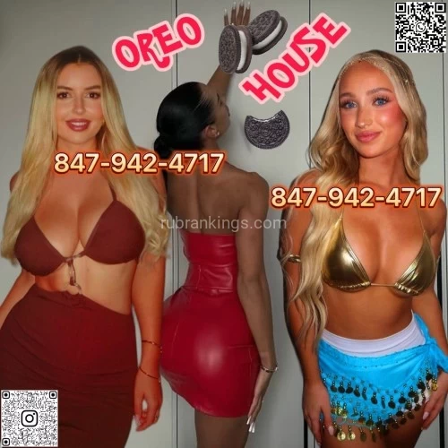 (847)942-4717 is Caucasianand offers nuru massages, asian massage, bodyrubs in Chicago and available for incall on rubrankings Taking "White Blondes" & "Black Chocolates" At Same Time Is The Extremest Way To Enjoy The "Two Different Worlds" Like Bang "Angel & "Devil" Simultaneously.We’re so proud of our genius ideas of combining WHITE & BLACK together to surprise and shock your vision and all sensual organs! This is incredible and epic creation! Whites & Blacks stack together like OREO and Sandwich, just bite it! Every Day 3 Whites & 3 Blacks lineup For You To Choose!Dating & Enjoying An Charming White Blonde Is 99% Of Men’s Dream! Why They’re Getting Addicted To Blonde Hottie?  Fitness! Curvy! Busty! Raised Round Firm Butt! Damn Sexy Legs! Blue/Green Eyes! Blonde Hair! Sexy Lips! Ravishing Moaning In Bed! And … … Numerous Beautiful Words Waiting Behind To Describe These Stunners! Hard To Find High Quality Clean Elegant Black Steak? We Solve It And Will Continuously Get You REAL Black Players Regularly! The Most Flexible Stretched Body Is Able To Rock Any Pounding Position! Super Wild And Crazy! All Our Black Kitties Are From American Domestic or Europe With Verified Hygiene Status & Identification Certified! With Our “White & Black Mistressess”—Your Underground Relationships / Lovers, They came together and build a “Special Force Team” with the same goal, which focuses on boosting your “Dirty Disloyal Experience” to Maximum, and fulfill your psychopath desires! We Change New W&B Hotties Every 10 Days, Save And Use Our Official Channels For All Updated Accurate Real-Time New Arrivals In Any Convenient Time You Can!•	Instagram: remixcolorblast•	WhatsApp: 773-416-0204•	WhatsApp Channel: https://whatsapp.com/channel/0029VbAPupm4o7qIOZ2zWX33Book Your Biggest Contrast “OREO BITES” With Freshly Imported White Blondes & Black Chocolates @: 847-942-4717Hours: 10:00am ~ 2:00am Every Day