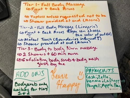 Dallas BodyRubs Offered By (682)424-5668 | Bodyrubs (682)424-5668 is Caucasianand offers nuru massages, asian massage, bodyrubs in Dallas and available for incall on rubrankings Private, professional, & clean.
LMT. When you book a session with me please expect to receive a true therapeutic massage also adding that I am thorough and attentive to a persons needs, wants, and expectations and I’m careful to take care of all areas.
I offer a variety of different options full body, deep tissue, topless, body to body, I am very thorough and take pride in the services that I offer. I enjoy getting to meet new clients and getting to take care of your needs.
If you identify as a “hobbyist” respectfully you are not welcome in my home or place of business because you are not the type of individual I am geared towards catering to.
Text or call me for pricing. If I do not answer the phone please shoot me a text message because I will not return phone calls.
MON-FRI
Time slots available
12PM
2PM
4PM
SATURDAY
2PM
4PM
Xoxo,
Karly Jade Ray❤️?