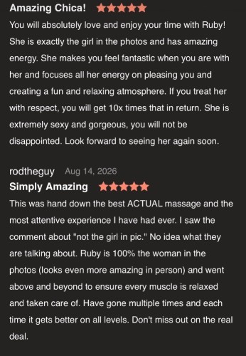 (919)298-3535 is Latinoand offers nuru massages, asian massage, bodyrubs in Raleigh and available for incall on rubrankings ?✨✨NEW LOCATION/NEW PICTURES✨✨?⏱️8:00 AM 6:00PM
??? This is for entertainment purposes only 
(*Donations are for my time*)


~?Clean & Spa like
~?Sensual
~?Discreet

?*RUBY* Luxurious Hands of Relief?
*Experience the art of deep relaxation in a serene, 

**Your Session Includes.**
?**Customized Techniques ** - Swedish, deep tissue, or relaxed
?**Spotless, tranquil environment ** fresh linens and soothing ambience 
?**Discreet & professional service** Your comfort is guaranteed

?**To Book (Text Only)**

- Your name 
- Age 
- Race 
**Donation: 190 hh, 270 h**