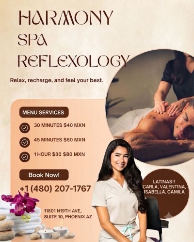 Phoenix BodyRubs Offered By (480)207-1767 | Bodyrubs (480)207-1767 is Latinoand offers nuru massages, asian massage, bodyrubs in Phoenix and available for both on rubrankings Title
New therapist๐ธ
Body Type
Petite
Service Locations
Both
Description
Title
๐๐๐harmony center spa๐latinas๐19th Avenue, be
Body Type
Curvy
Ethnicity
Latino
Service Locations
Both
Description
๐๐๐๐harmony center spa๐๐๐๐๐๐new new new ๐๐๐19th Avenue, between Peoria and Cactus๐๐???gran opening ??Latinasโ
Grand opening!! ๐ธ๐บ๐ธ๐บA place to relax. Weโre located it at_ 11801 n 19 av suite 10 phoenix az 85029 โฆWe offer foot massage, Reiki reflexology and Hot towel services. We have the best prices in Phoenix. Donโt forget to ask about our opening specials!! We respect your time, minute by minute. Come meet our new talented therapists: KAREN,CATALYNA,KEyRA,vIOLETA,ARIANA,KATY,NATY. (Mexico, Cuba, Venezuela). 30 min $50 ๐๐๐45 min $60 1HR $80.โ
โ
โ
โ
โ
โ
๐๐๐๐๐๐ open Monday to Sunday 9 am to 10 pm 85029โ
โ
โ
โ
โ
โ
โ
โ๏ธ480 207 1767โ๏ธ.
CONTACT DETAILS
Phone number
5206333484
Country
United States
State/Region/Province
Arizona
City
Phoenix
Location
11801 n 19 th av suite 10 phx az 85029
CONTACT DETAILS
Phone number
(480) 207-1767
Country
United States
State/Region/Province
Arizona
City
Phoeni