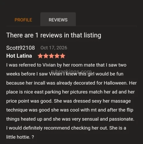 (760)558-0951 is ethnicity_Latinoandoffers nuru massages, asian massage, bodyrubs in San Diego and available for service_location_bothon rubrankings I'm Vivian, an affectionate and passionate woman. Come and feel my hot sensual body.

Donations:

FBSM 160 Hhr or 190 Hr

🔥 VIP ✨

💋 QV ✨

 😈 Extras ✨ 😘

Come to SEE me You won't regreet it. 
I've got a Review 😍 maybe You can give me they next one 😘

🚿 Shower available 
🚗 Parking available 
