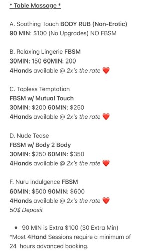 (630)505-6166 is Blackand offers nuru massages, asian massage, bodyrubs in Milwaukee and available for both on rubrankings hi I’m Cocoa Cinnamon...

I’m a Erotic Table Body Provider, aka erotic masseuse. I’m sensual, sexy, and I’m here to help you relax all of stress away. I'm available to host and outcall. I’m an all natural, Ebony voluptuous woman, with cocoa brown skin, and a smile that will warm your heart.

Let's take a ride through your darkest, kinkiest, and most outlandish fantasies. I’m into kink, cuddling, dirty talk, cocktail dates, mutual massages, plus I’m very open-minded. Good Hygiene and cleanliness is mandatory for myself and you as well. Complementary shower before or after your session when hosting.


Serious Clients ONLY No Games! - 100% Real & can verify. Discreet High-Class Experience.

I'm available by appointment 12pm to 8pm. I can be available before noon for an additional 25$ and after 9pm for additional 50$.

Please text before calling, I greatly appreciate that.

Video Call Verification 20$

Custom Picture Verifiction 10$

Custom Video Verification 25$

IG: Cocoa.Cinnamon

All incall appointments require a $50 deposit, and all outcalls require the travel fee in place of deposit.

Outcalls to nice hotels and residences only.

✨ CHICAGOLAND AVAILABILITY UPDATE ✨

I’m available Tuesday–Thursday throughout the Chicagoland area for travel-to-you bookings.

🏙️ FRIDAYS — DOWNTOWN CHICAGO
Fridays are my hosting days, at a nice downtown Chicago hotel location.


Please book at least 4 hours in advance on all non-hosting days so I have enough time to prepare and travel to you.

Thank you for planning ahead. 💋