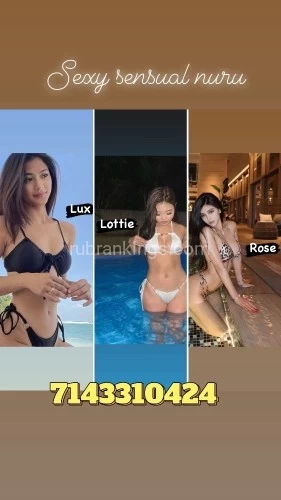 Orange BodyRubs Offered By (714)331-0424 | Bodyrubs (714)331-0424 is asianand offers nuru massages, asian massage, bodyrubs in Orange and available for incall on rubrankings you can come stop by and experi ence the best in town
No rushing baby let’s enjoy our full time together
We’re ready to gift you with Magic Touch special!
Very Relaxing and relieve your stress.clean .quiet and comfortable.
Nice smoothing music in a calm environment. Will help you feel relaxed
Always SWEET and POLITE and FRIENDLY to Everyone,Best Skill will let you feel in the HEAVEN
Best Service and Make highly FUN
Appointment or walks in always welcome
Shower is available
(714)3310424
