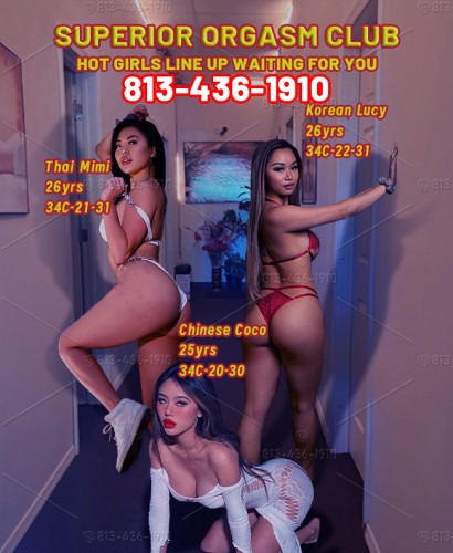 (813)436-1910 is ethnicity_asianandoffers nuru massages, asian massage, bodyrubs in Washington and available for service_location_incallon rubrankings 💖🎃3 Asian girls need big cock fucking, drill them hard like rocket, you monster~

💖🎃Need cock now:
💮Thai Mimi: 26yrs, 34C-21-31. Exclusive position: Cowgirl, Reverse Cowgirl
💮Chinese Coco: 25yrs, 34C-20-30. Exclusive position: Legs up Mish, The Lotus
💮Korean Lucy: 26yrs, 34C-22-31. Exclusive position: Butterfly position, V

💖🎃Girls all can do:
🏵Oral-without condom--Deep throat the sweetest cherry mouth and squirt ur white milk into her mouth
🏵Heaven Hand Job--Kneeling and jerking you off, rubbing and squeezing, until white milk spill
🏵Sideways 69--My sweetest cherry mouth give you feeling of warmth and tightness when you suck me hard
🏵Innovative position--professional viginal cum, pound and see it squirt and spray, water your wood

💖🎃Call:813-436-1910