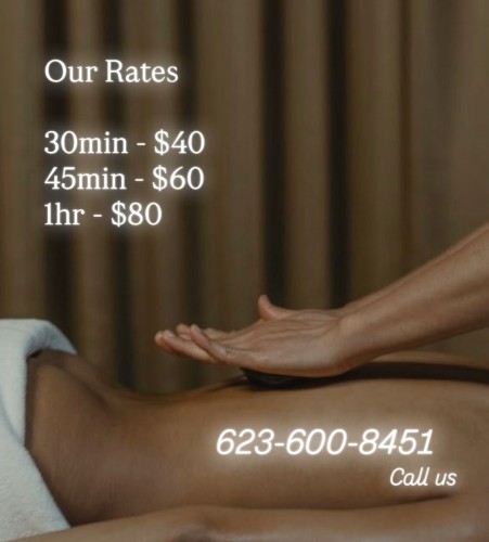 (520)633-3484 is Latinoand offers nuru massages, asian massage, bodyrubs in Phoenix and available for incall on rubrankings 🌸 Daisy Spa 🌸
📍 Glendale, Arizona

✨Reflexology•Foot Massage•Hand Massage✨

💖 Bilingual Staff (English & Spanish) 
🇲🇽 Mexican • 🇬🇹 Guatemalan • 🇨🇺 Cuban • 🇪🇸 Spanish • 🇺🇸 American

🎉 Under New Management & With New Staff! 🎉

Visit us and enjoy a relaxing experience with our professional team! Come have the best session of your life 💞 You won’t regret it!

🎀 Our Top Therapists:
• Catalina • Karen • Katy • Violeta • Keyra • Bella • Zaya • Ari

✔ Clean Towels and Sheets
✔ Hot Stones
✔ Fragrance-Free Organic Oils
✔ No Appointment Necessary

💆‍♀️ Prices:
• 30 Minutes — $40
• 45 Minutes — $60
• 60 Minutes — $80

💖 Tips are greatly appreciated 🥰

📍 Daisy Spa
🏠 6749 W Bethany Home Rd. #103, Glendale, AZ
📞 Call: (623) 600-8451

✨ Relax, recharge, and enjoy the care you deserve. ✨

🚶‍♀️ Walk-Ins Welcome • No Appointment Needed 😊
🕘 Open Monday–Sunday (9:00 AM–10:00 PM)
☎️ Everyone Is Welcome! 💖 CASH ONLY ATM ON SITE XOXO