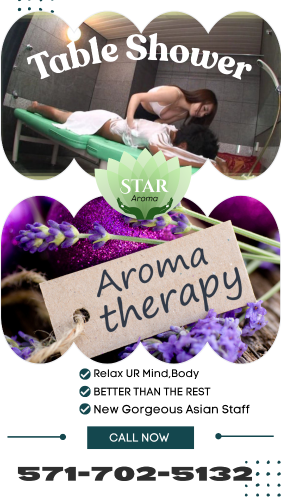 (571)702-5132 is asianand offers nuru massages, asian massage, bodyrubs in Washington and available for both on rubrankings ⚫🟡🔴★Best in Town★⚫🟡🔴

✦ Star Aroma Therapy ✦

New Luxury Spa in Northern VA

New Young K- Girls

Luxury Bodywork Experience
Beautiful, Sweet & Friendly Asian Girls
Soft Touch • Warm Smile • Gentle Care
Private, Clean & Comfortable Rooms
Premium Body Rub & Relaxing Touch
🔴 TABLE SHOWER 🔴

571-702-5132

Open 9 AM - 11 PM

New Hot & Young K-Girls Available Daily

Sweet, Playful & Professionally Trained

1549 Old Bridge Rd Ste 207, Woodbridge, VA
