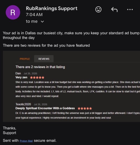 Austin BodyRubs Offered By (702)890-5469 | Bodyrubs (702)890-5469 is Caucasianand offers nuru massages, asian massage, bodyrubs in Austin and available for both on rubrankings Private Residence
Quantum Tantric bath ceremony, the perfect place to relax and REset!!
Prioritize Your joy and pleasure!! Finally get the pampering You deserve but don’t always make time for…….
Mature and Gorgeous Goddess Certified in Tantra
ALL Natural 38DDD. Quantum Tantric Bath and bodywork Ceremony - Expert in the sacred erotic arts, conscious loving and a deeper more Full body and intimate connection.
WELCOME Black gentlemen (and ALL genders, races and religions) We are ALL in this together!!!!!!!!!
Quantum Tantric bath ceremony, erotic body to body rub, Tantric honoring (BBBJ) to clear Your karma (CIM), techniques for Ejaculatory mastery (last as long as You want) and optional Male G spot stimulation included in EVERY SINGLE SESSION!!!!
RR Specials: 300- for 33 minutes, 400 for 45 mins or 500- for a full hour. My virtual encounters start at 111-
I understand that I’m a bit more than a lot of the ladies here. The offerings are reflective of the value and quality You receive!! Weekends are busy and although sometimes I can be available an hour or two from the time I receive Your deposit it’s advised to set it up the day before to reserve Your appt and guarantee that appointment is RESERVED exclusively for Us!!
$60 deposit is REQUIRED for My safety and protection. If You refuse to make a deposit, there’s no sense in contacting Me bc there is NO way around it as this protects Me from time wasters, LE and those with ill will or negative intentions. My security is NOT negotiable and the deposit stops me from ending up in a ditch or a jail cell!! Thanks for understanding 🙏🏿
Plz text/Telegram for My FULL menu of all the different offerings available and more inclusive ceremonies like the Grecian Goddess eXperience
Telegram @Tantra64 for FULL menu including optional Grecian Goddess eXperience, Ultimate Communion and Goddess Worship which includes techniques to facilitate female ejaculation. EVERY woman can experience this!!!!!!!
Make time to nourish Yourself in a magnificent way and learn techniques to enhance pleasure and connection that You will use them for the rest of Your life!! ♥️ ❤️♥️❤️♥️❤️♥️❤️
All explicit photos and texts will be immediately blocked. Respect is the foundation for ANY meaningful connection.